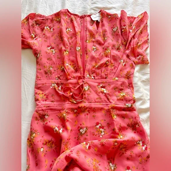 Reformation Floral Pink Dress - Picture 3 of 11